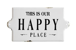 Happy Place Wall Plaque