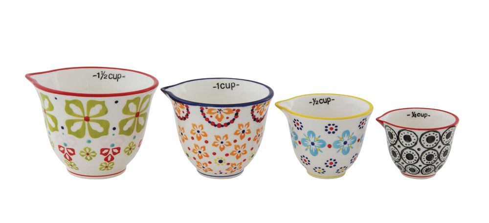 Hand Painted Measuring Cups