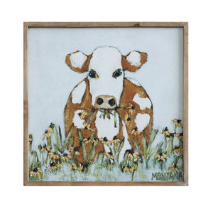 Cow Canvas Sign
