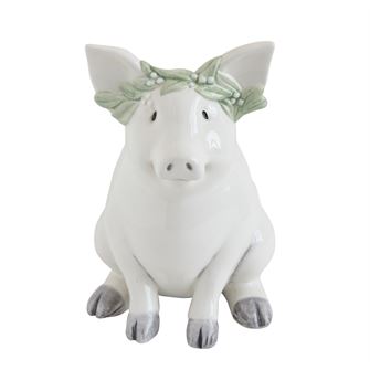 Pig w/ Crown Piggy Bank