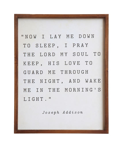 Now I Lay Me Down To Sleep