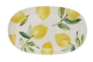 Stoneware Platter w/ Lemons