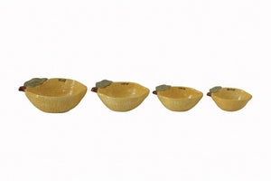 Stoneware Lemon Measuring Cups