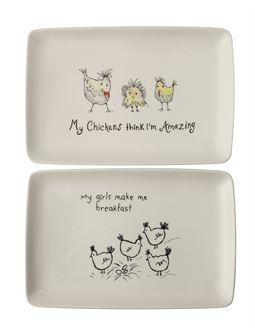 Love Chickens Platter
