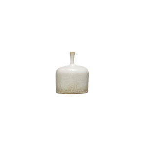 Reactive Glaze  White Vase Small