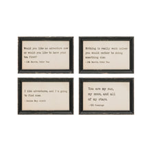 Load image into Gallery viewer, Wood Framed Wall Decor w/ Saying
