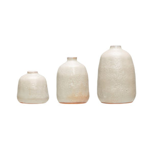 Terra-cotta Vases, Grey Sand Finish Medium