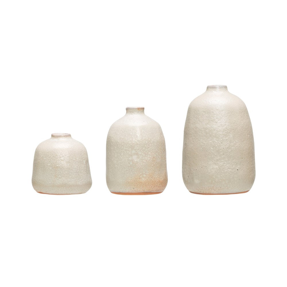 Terra-cotta Vases, Grey Sand Finish Small