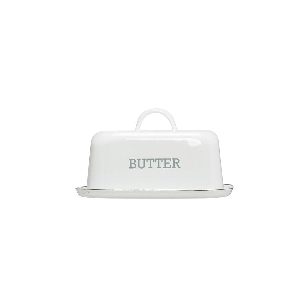 Enameled Butter Dish