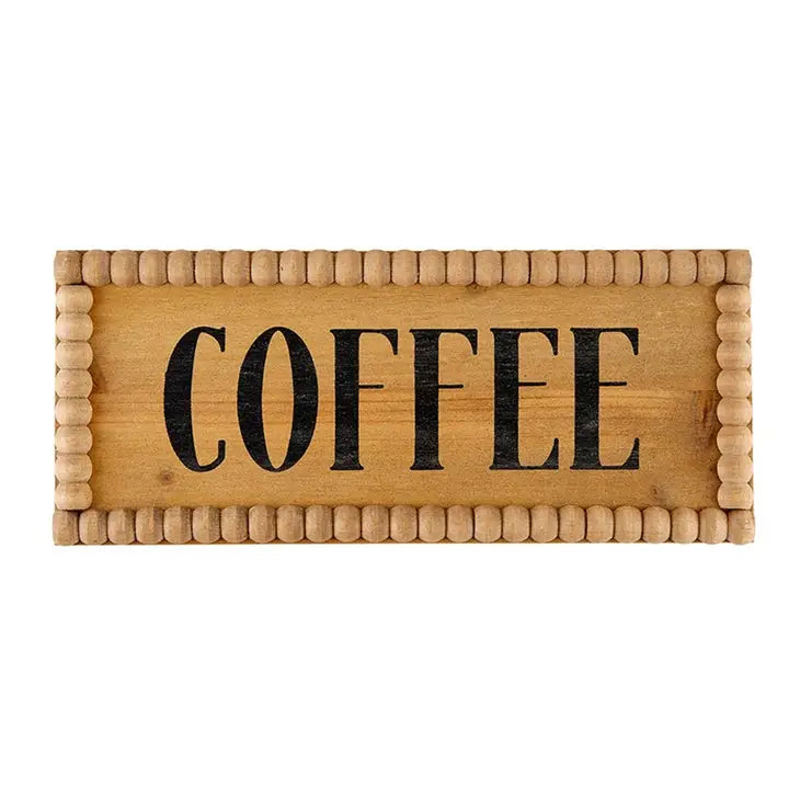 Beaded Coffee Sign