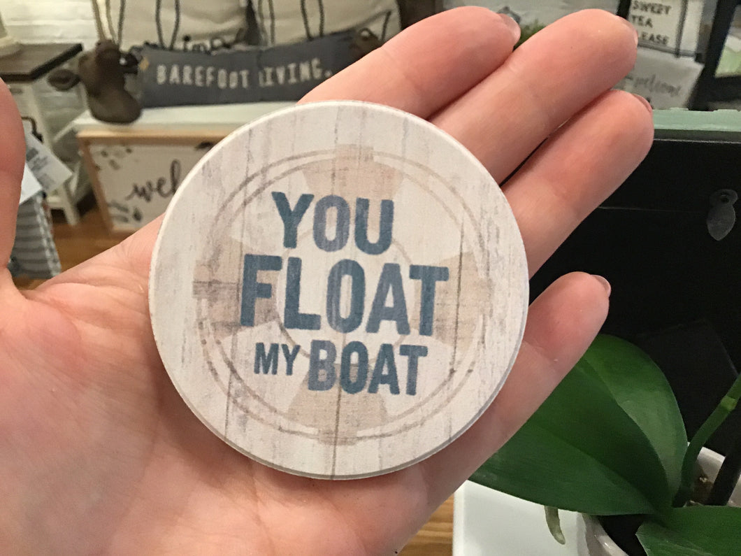 You Float My Boat Car Coaster