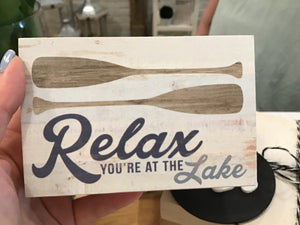 Relax You’re At The Lake