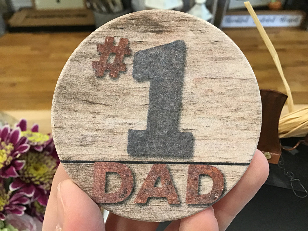 #1 Dad Car Coaster