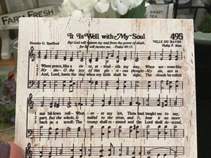 It Is Well Wood Hymn