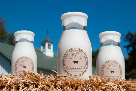 Milk Bottle Candle, Milk Reclamation Barn