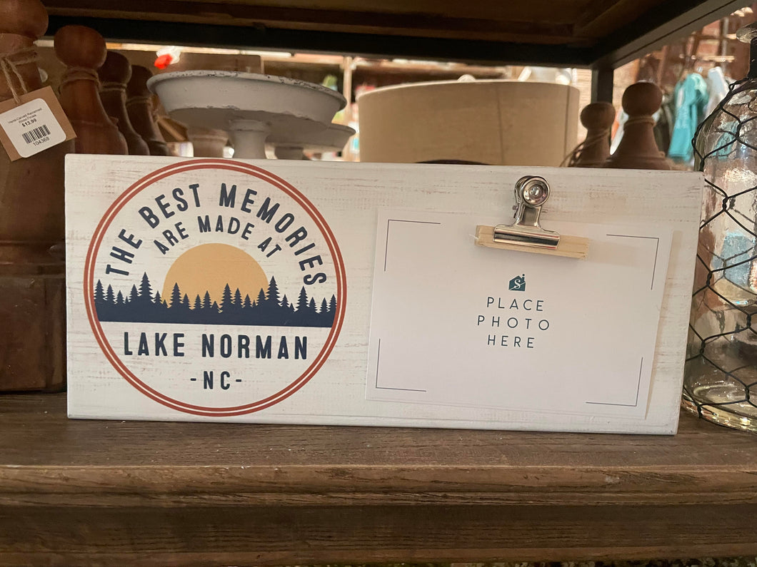Lake Norman Clip Picture Frame