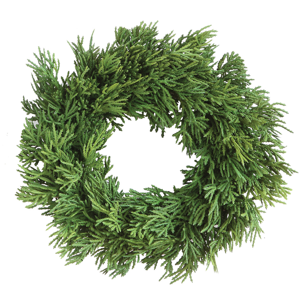 Faux Cedar Wreath 10