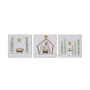 Nativity Canvas Wall Decor