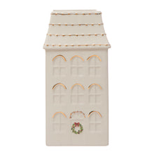 Load image into Gallery viewer, Christmas Stoneware House Vase