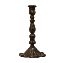 Load image into Gallery viewer, Distressed Cast Iron Taper Holder