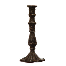 Load image into Gallery viewer, Distressed Cast Iron Taper Holder