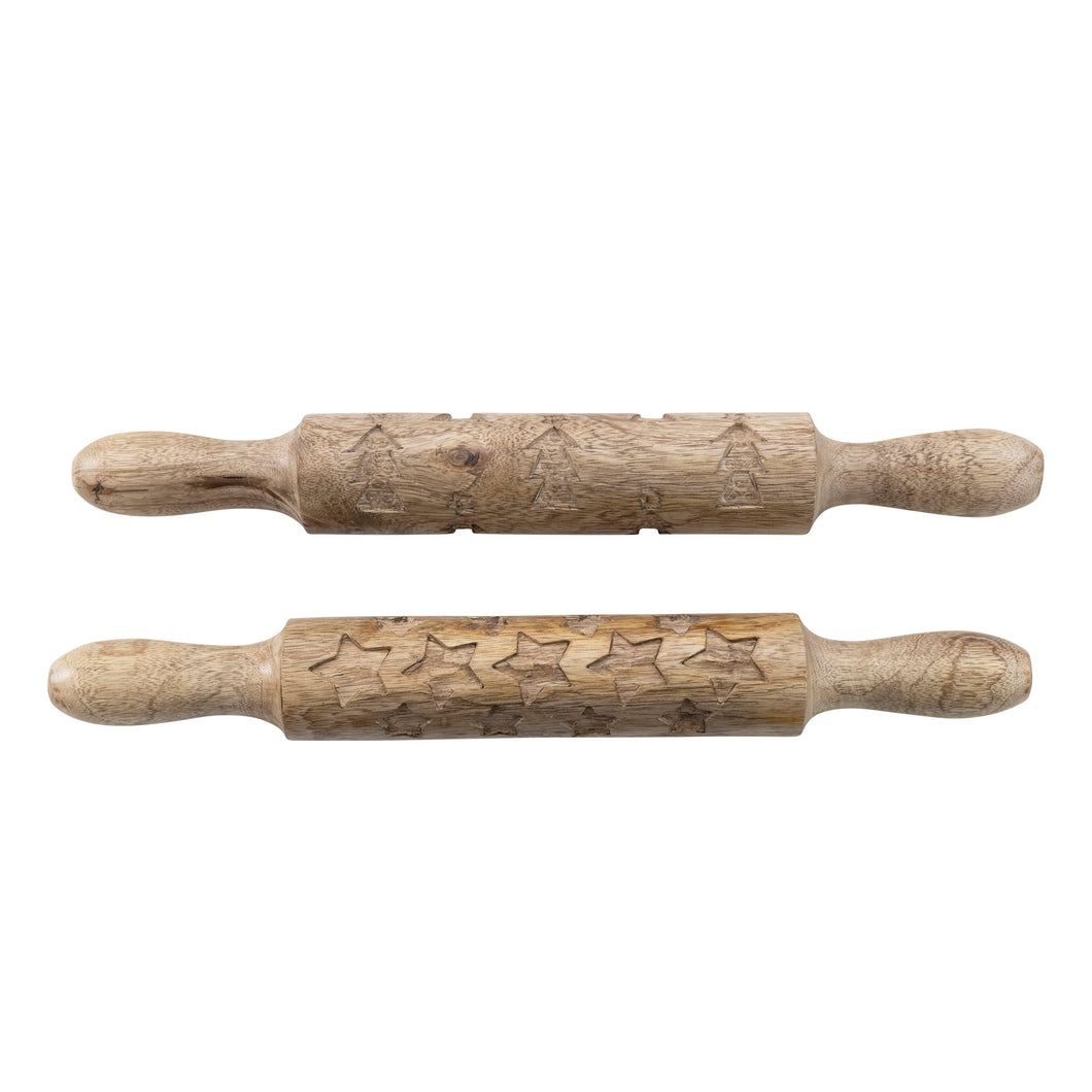 Hand-Carved Mango Wood Rolling Pin
