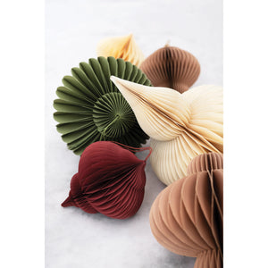 7"H Paper Honeycomb Finial Ornament