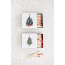 Load image into Gallery viewer, Matches in Matchbox with Christmas Trees