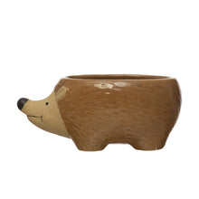 Load image into Gallery viewer, Stoneware Hedgehog Planter